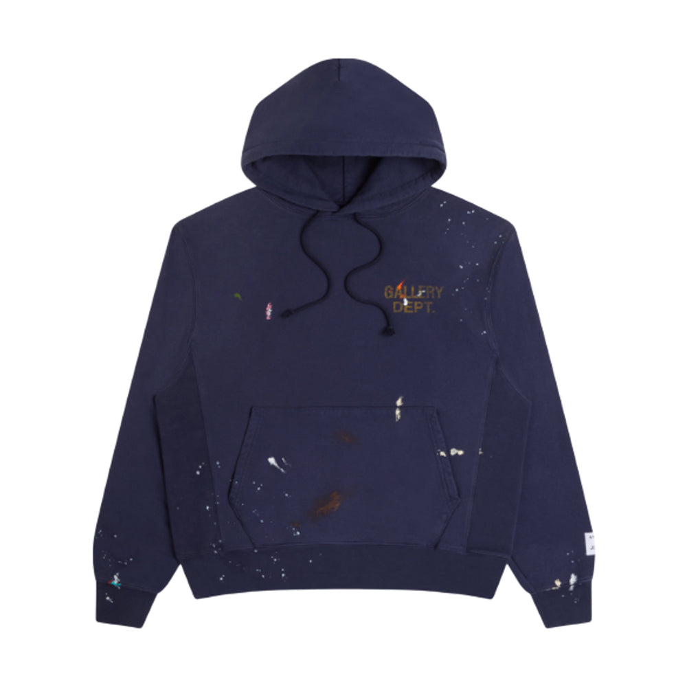 갤러리디파트먼트 logo-detail painted hoodie