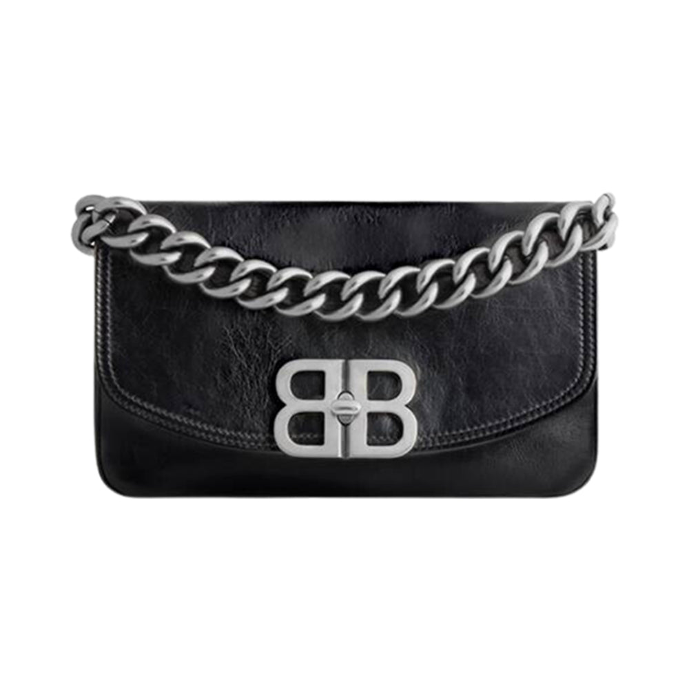 발렌시아가 BB 소프트 스몰 플랩백 블랙