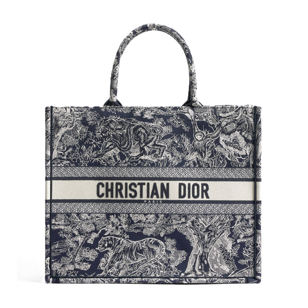 디올 Book Tote 라지 백 블루