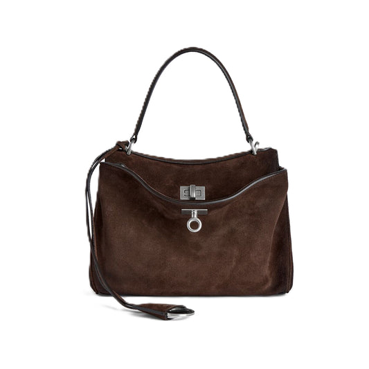 발렌시아가 로데오 핸드백 미니 브라운