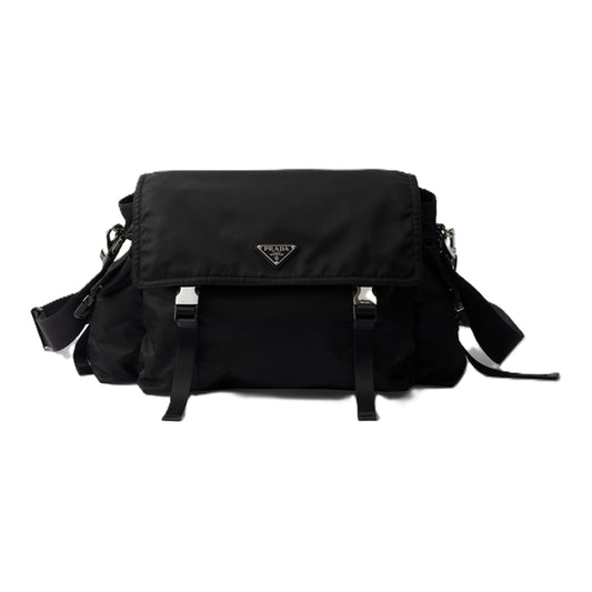 프라다 익스플로어 리나일론 및 가죽 백
