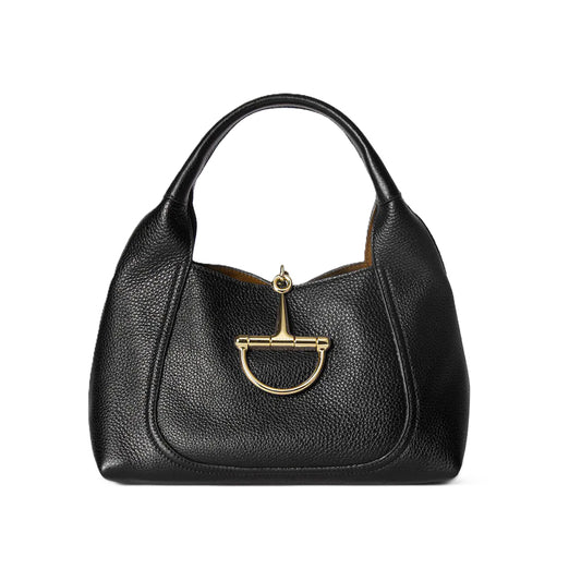 구찌 소프트빗 미디엄 탑 핸들백 블랙