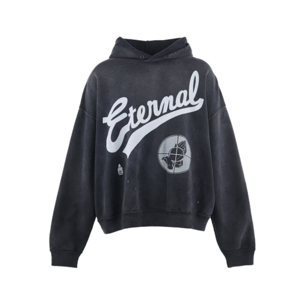 세인트 마이클 x 피어 오브 갓 SNT 후드 블랙