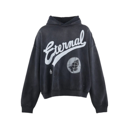 세인트 마이클 x 피어 오브 갓 SNT 후드 블랙