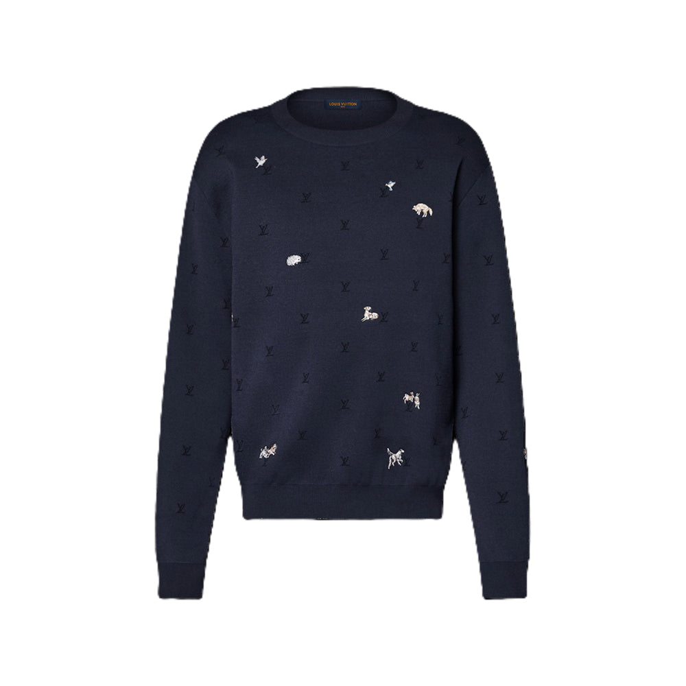 루이비통 블라종 롱 슬리브드 크루넥