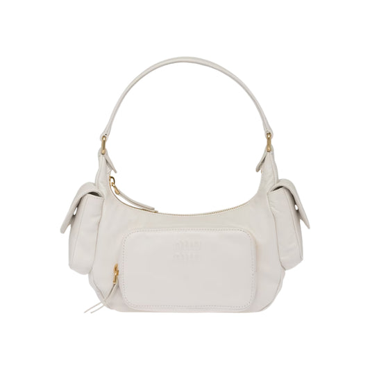 미우미우 나파가죽 포켓백 화이트