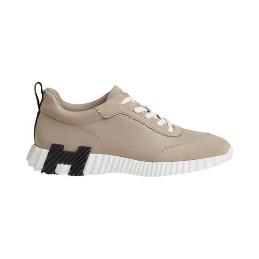 에르메스 바운싱 스니커즈 카프스킨 스웨이드 베이지