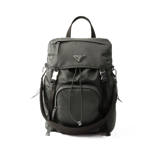 프라다 리나일론 백팩 그레이