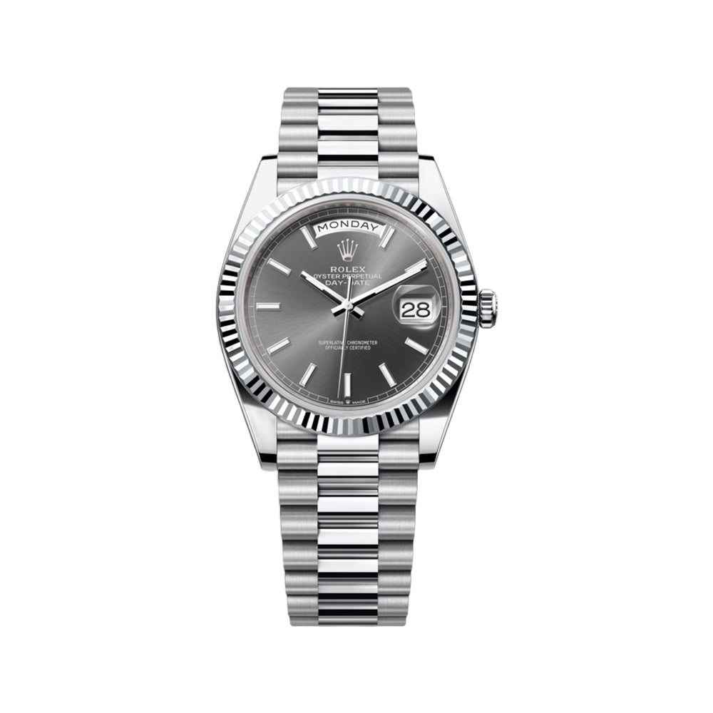 롤렉스 데이데이트 슬레이트 플래티넘 오이스터 40mm