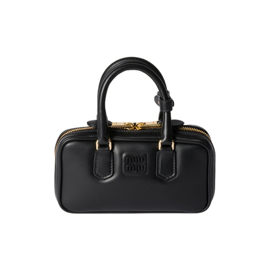 미우 미우 아르카디 레더 미니백 블랙