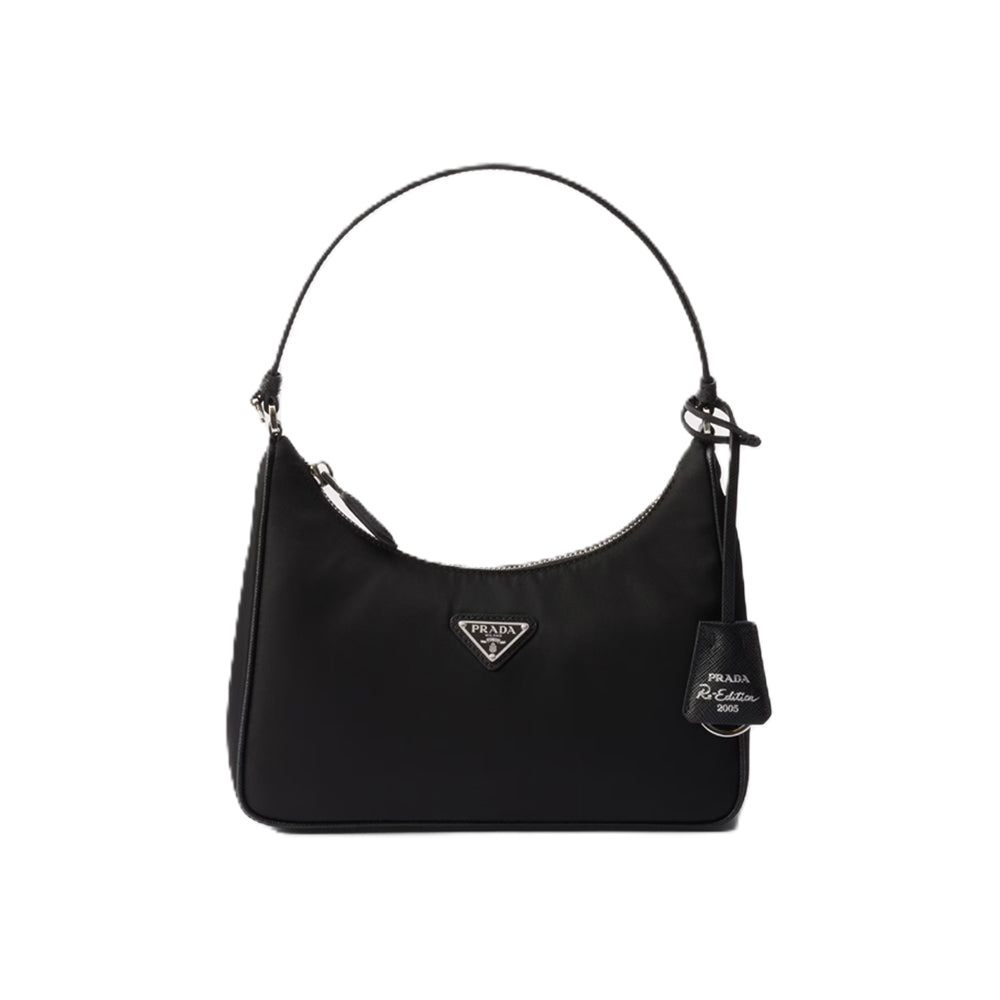 프라다 리에디션 2005 리나일론 미니백 블랙실버
