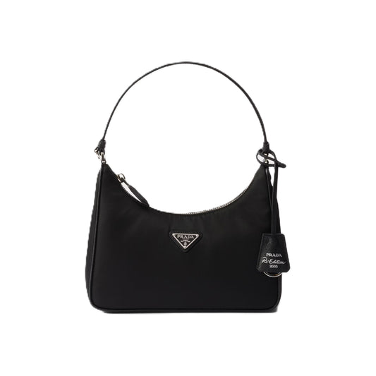 프라다 리에디션 2005 리나일론 미니백 블랙실버