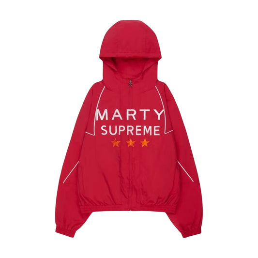 나미아스 x 마티 슈프림 A24 클래식 웜업 자켓 다크 레드