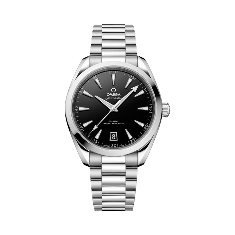오메가 씨마스터 아쿠아 테라 150M 코 액시얼 마스터 크로노미터 스틸 블랙 38mm