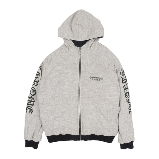 크롬하츠 홀스슈 리버시블 후드집업 자켓 블랙/그레이