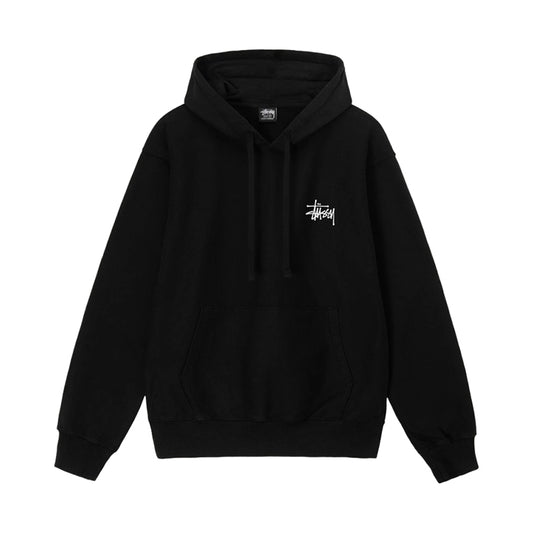 스투시 베이직 후드 블랙