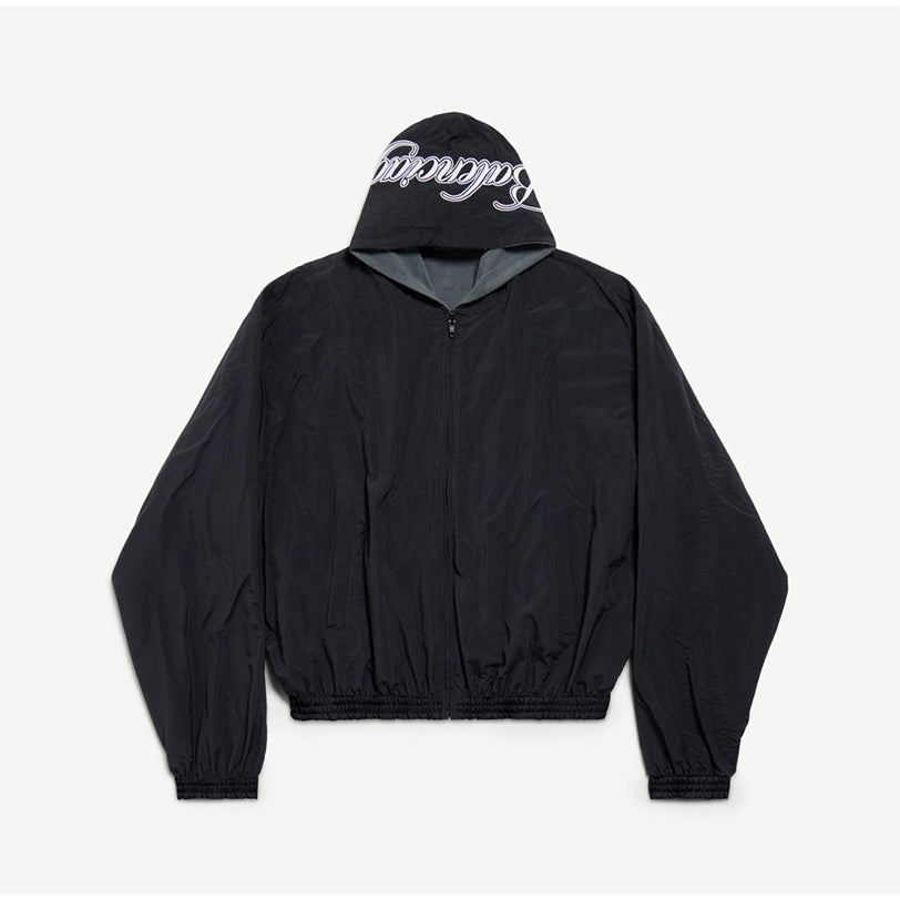 발렌시아가 커시브리버시블 후디드자켓