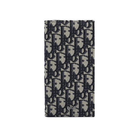 디올 오블리크 자카드 장지갑