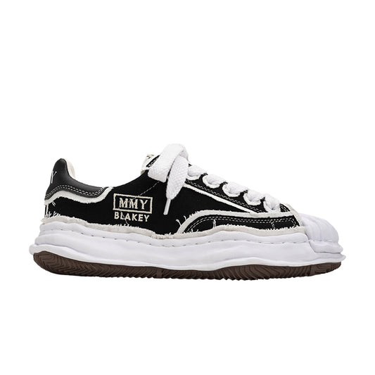 메종 미하라 야스히로 블레이키 OG 솔 OH 캔버스 로우탑 스니커즈 블랙