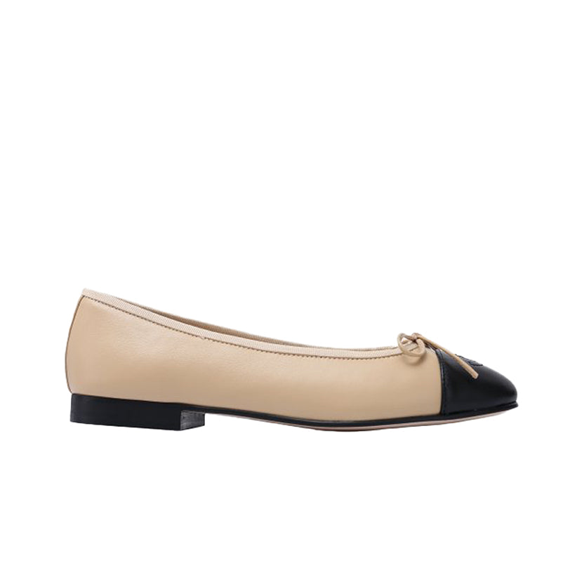 샤넬 발레리나 플랫슈즈 베이지