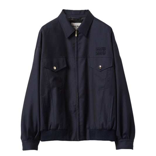 미우미우 바타비아 블루종 자켓