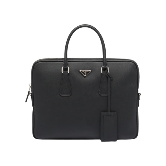 프라다 사피아노 가죽 브리프케이스
