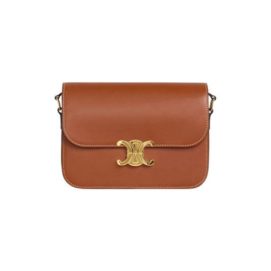 셀린느 클래식 트리옹프 백 내츄럴 카프스킨 탄