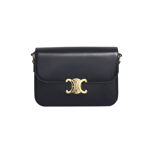 셀린느 클래식 트리옹프 백 샤이니 카프스킨 블랙