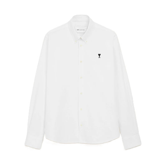 아미 드 꾀흐 블랙 로고 자수 옥스포드 셔츠(2color)