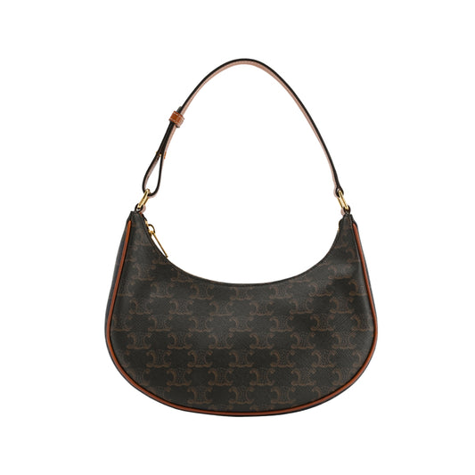 셀린느 트리옹프 캔버스 & 카프스킨 아바백 탄